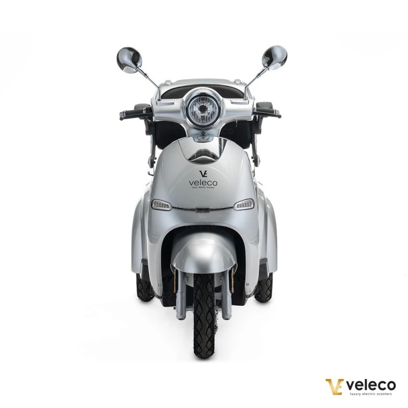 Veleco CRISTAL: scooter de movilidad de tres ruedas con iluminación LED completa