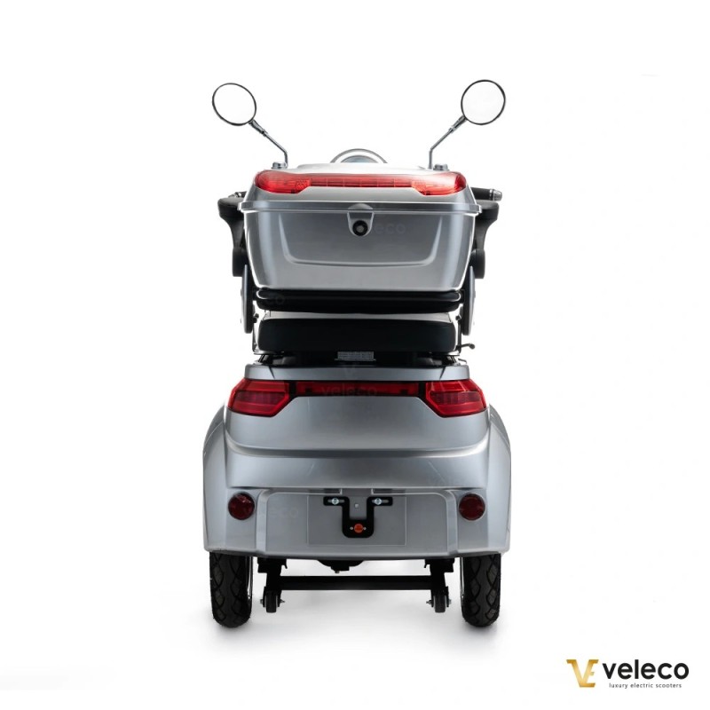 Veleco CRISTAL: scooter de movilidad de tres ruedas con iluminación LED completa